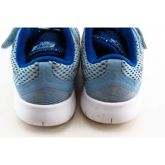 Nike Free RN Blue Synthetic Athletic Toddler Girls Sz 6 - Picture 4 of 6